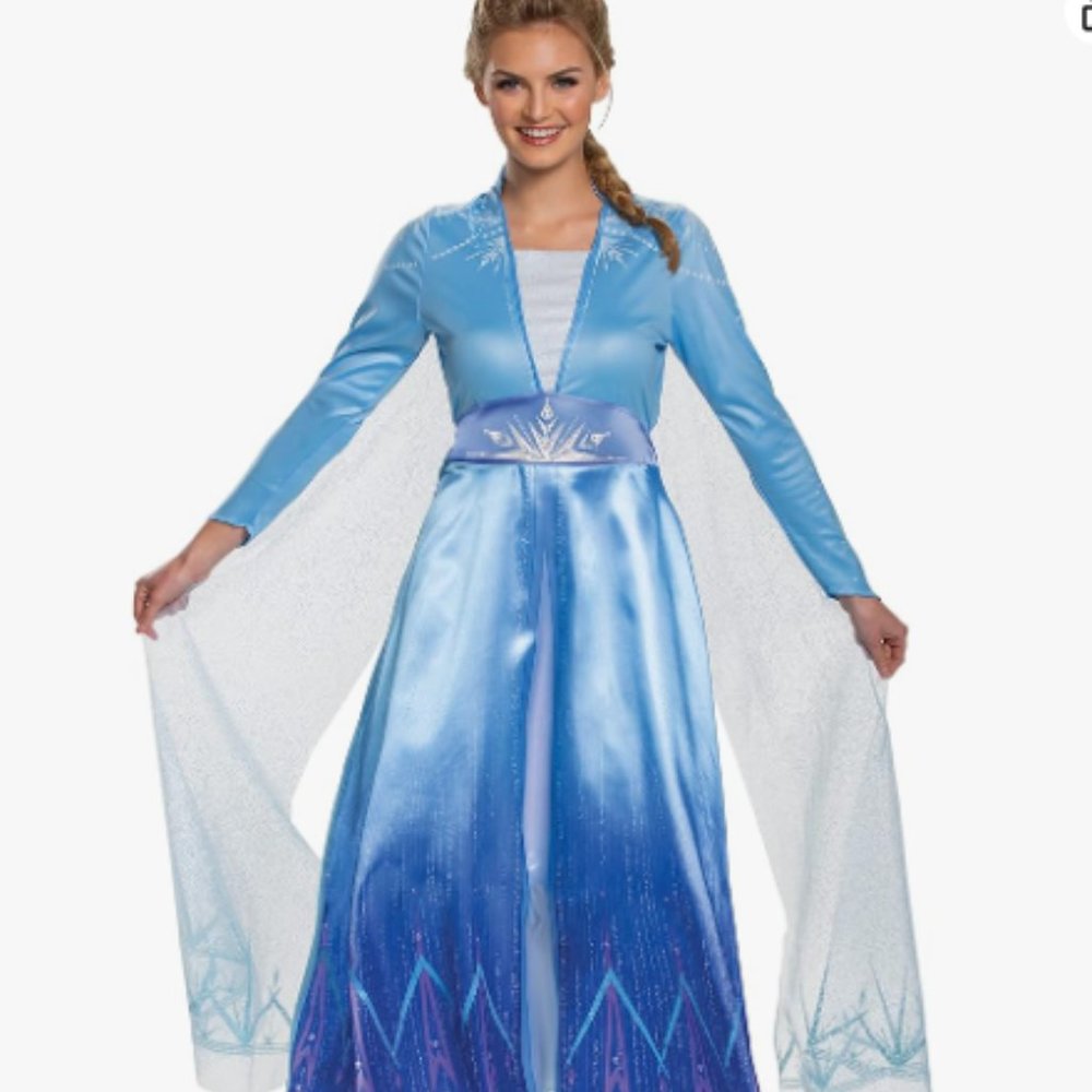 Elsa Disguise womens Disney Elsa Frozen 2 Deluxe Adult Costume
